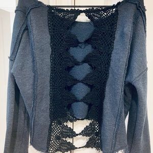Free People 3/4 Length Top